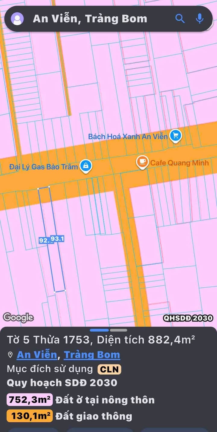 Đất mặt tiền kinh doanh Phùng Hưng, Long Thành 9127m² - Tiềm năng phát triển mạnh mẽ!