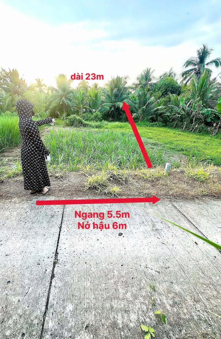 Đất nền đẹp tại xã Hoà Lộc, huyện Tam Bình, Vĩnh Long - Giá chỉ 299 triệu có thương lượng!