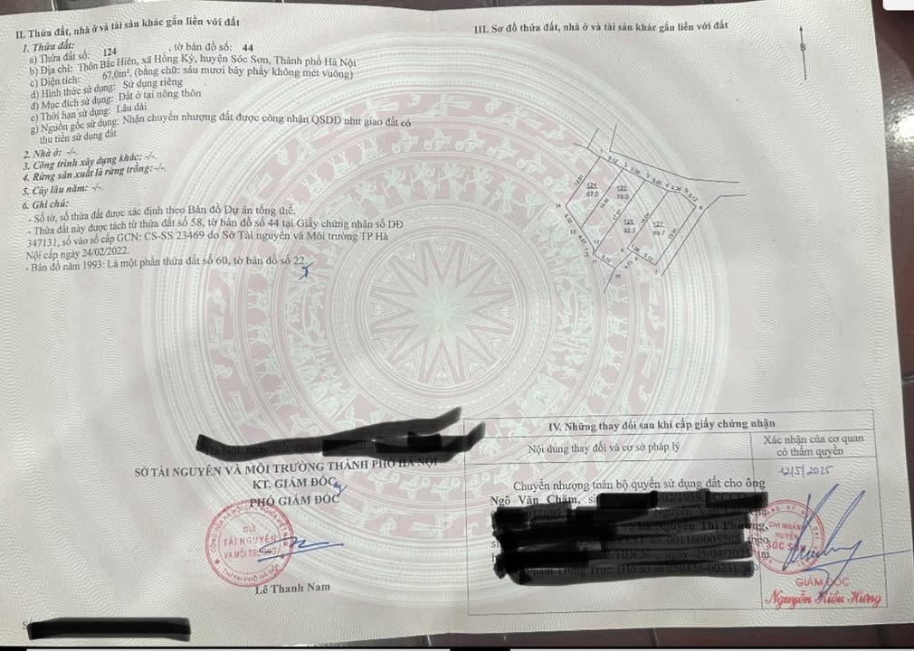 Đất thổ cư 67m² tại Quốc lộ 3, Huyện Sóc Sơn - Giá thỏa thuận hấp dẫn!