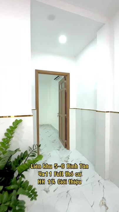 Nhà 44m² Liên Khu 5-6, Bình Hưng Hòa B giá 1,68 tỷ - Nhà mới vào ở ngay!