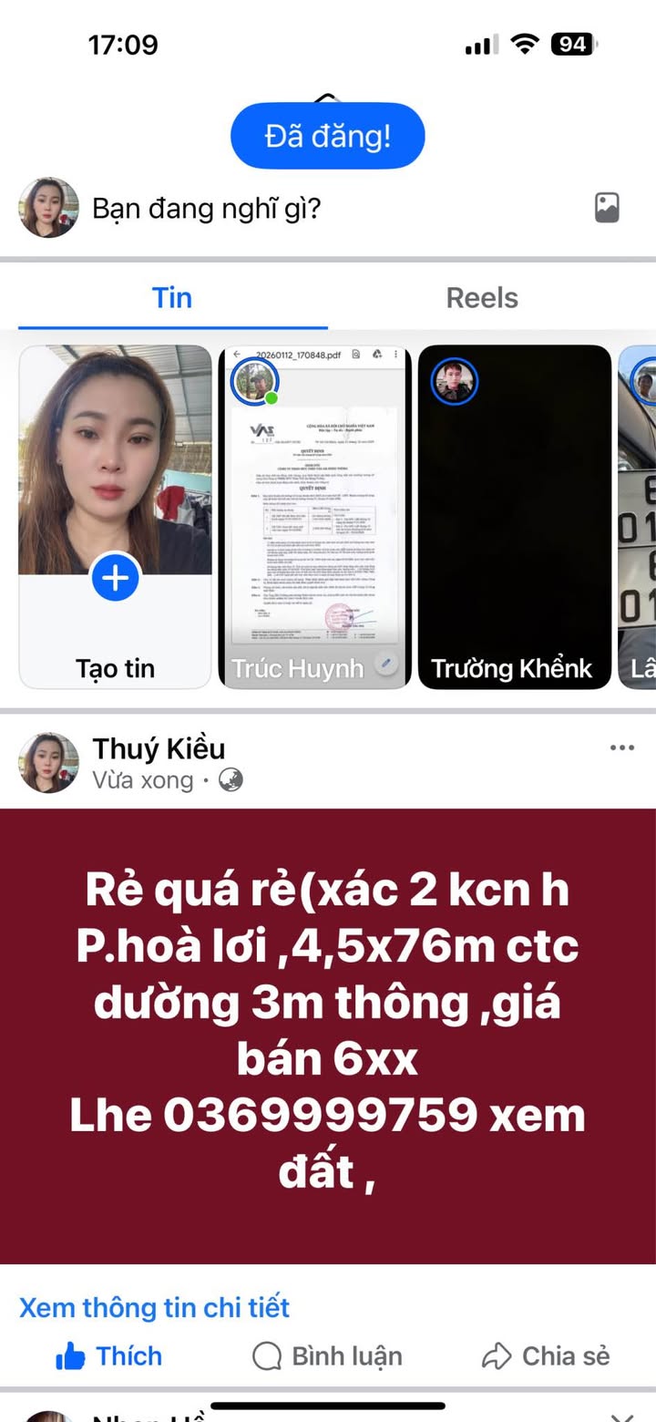 Đất nền Phường Hòa Lợi, Thành phố Bến Cát 342m² giá chỉ 600 triệu - Cơ hội đầu tư tuyệt vời!