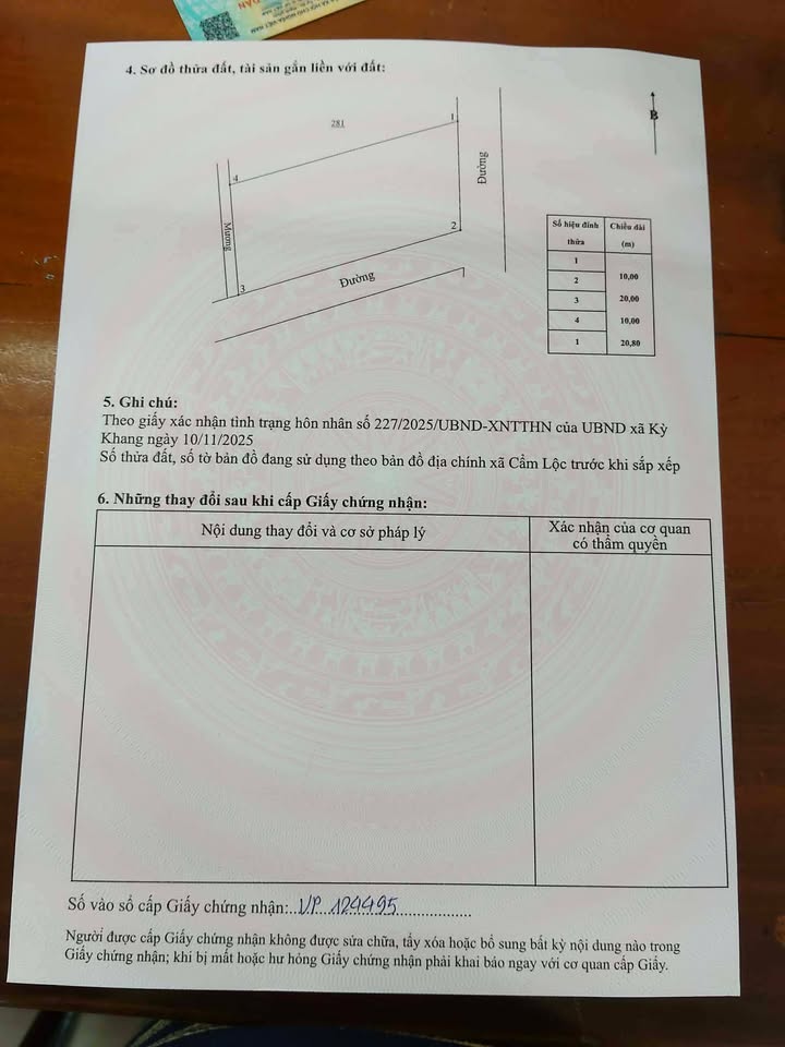 Đất Cẩm Trung, Hà Tĩnh 200m² giá 590 triệu - Vị trí đắc địa gần chợ và trường học!