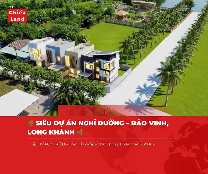 Đất nền Bảo Vinh Long Khánh 500m² giá 680 triệu - Sổ hồng riêng, view núi tuyệt đẹp!