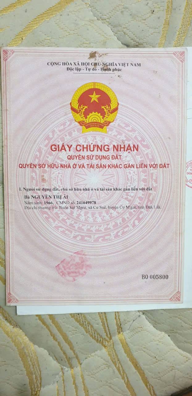 Đất thổ cư 118m² tại Xã Quảng Hiệp, Huyện Cư M'gar - Giá chỉ 1.7 tỷ, chính chủ!