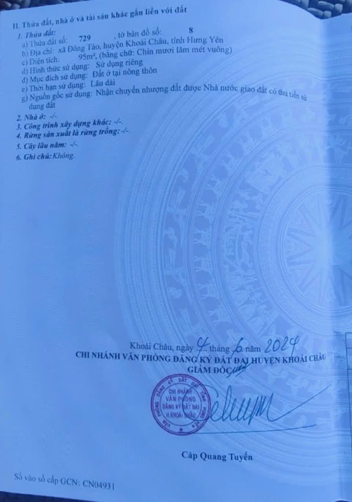 Đất nền Đông Tảo Hưng Yên 90m² giá chỉ 6 tỷ - Đầu tư sinh lời ngay!