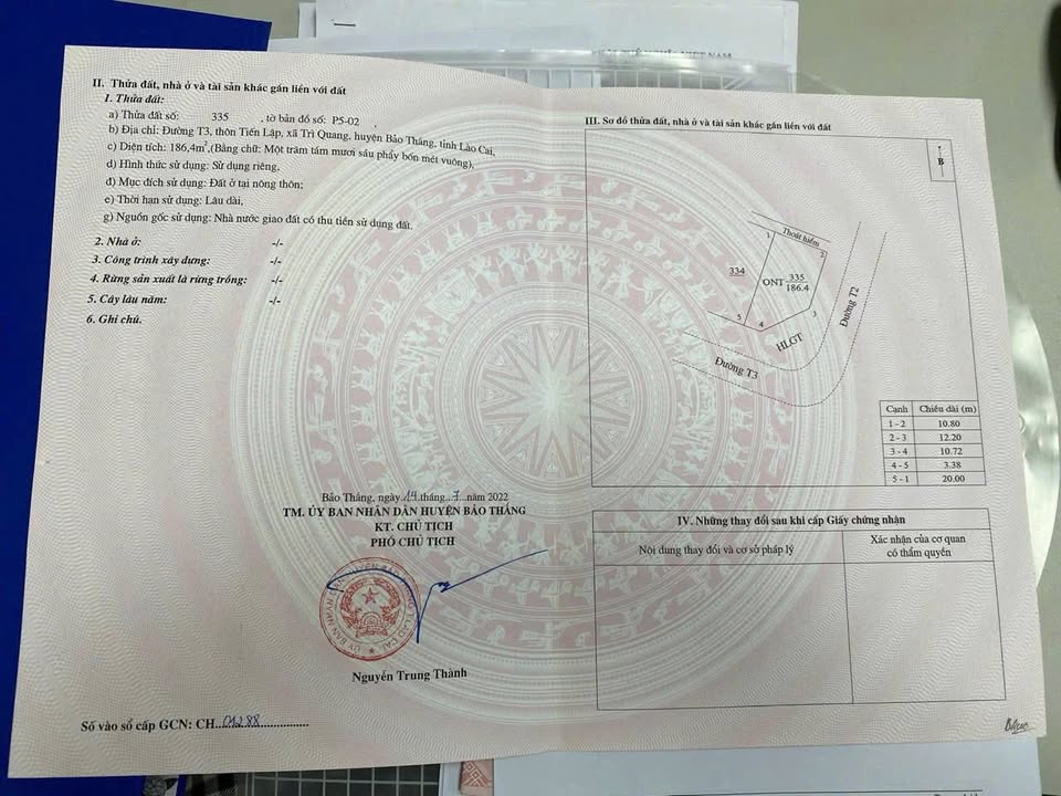 Đất nền góc Trì Quang 186m² giá chỉ 8xx triệu - Đầu tư sinh lời hấp dẫn!