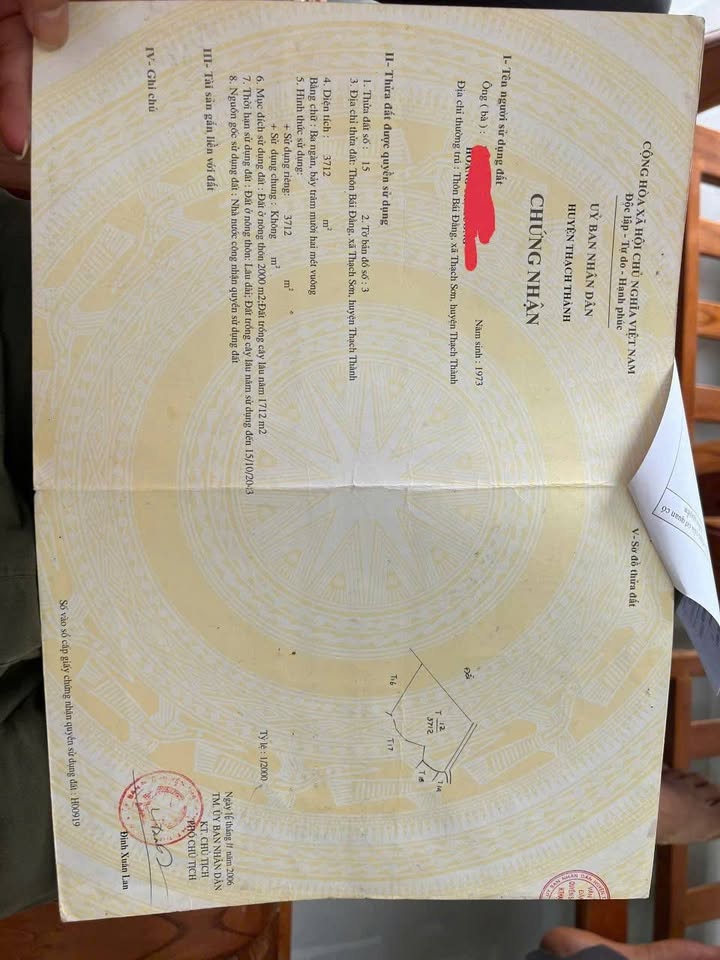 Đất thổ cư 2000m² tại tỉnh lộ Thanh Hóa giá chỉ 1 tỷ - Cơ hội đầu tư hấp dẫn!