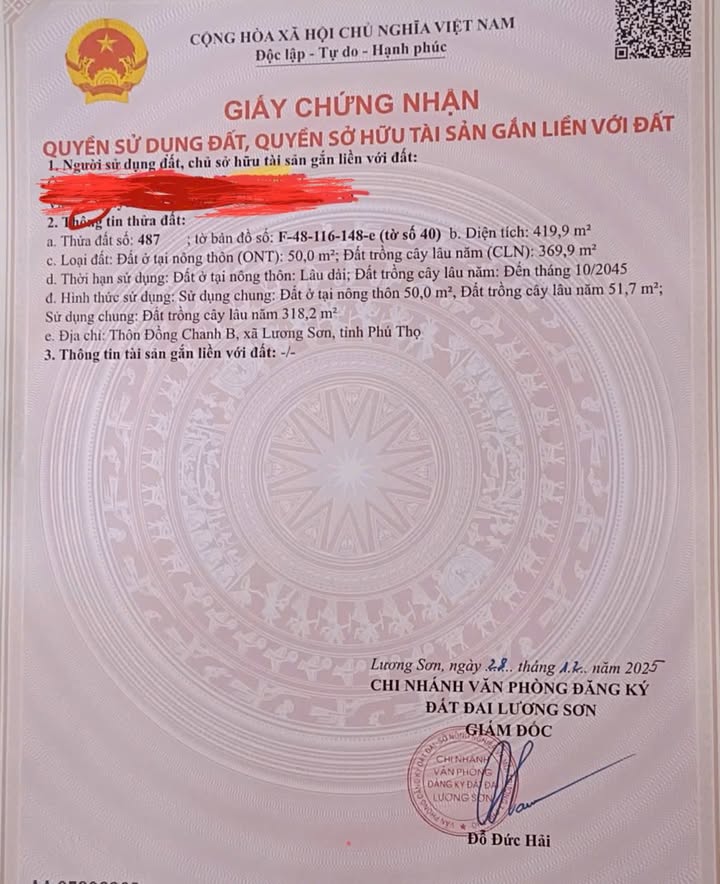 Đất Nền 102m² Nhuận Trạch, Lương Sơn - Chính Chủ Bán Nhanh!