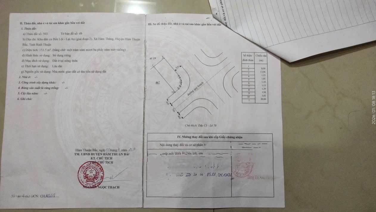 Bán đất thổ cư KDC Bến Lội – Lại An 153.5m² giá 3 tỷ - Đầu tư sinh lời bền vững!