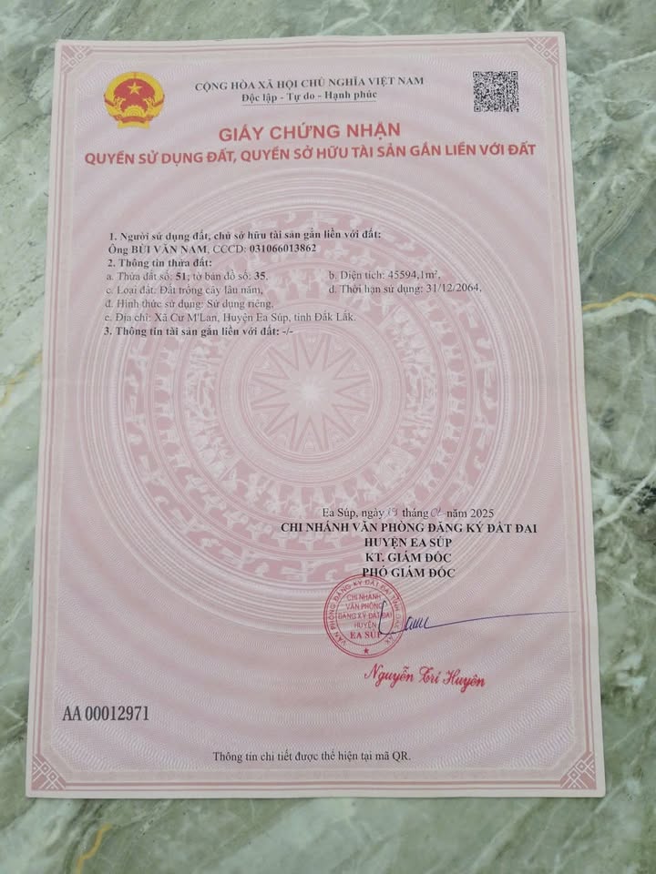 Đất nông nghiệp 7200m² tại Ea Lê, Huyện Ea Súp - Bán gấp, giá thỏa thuận!