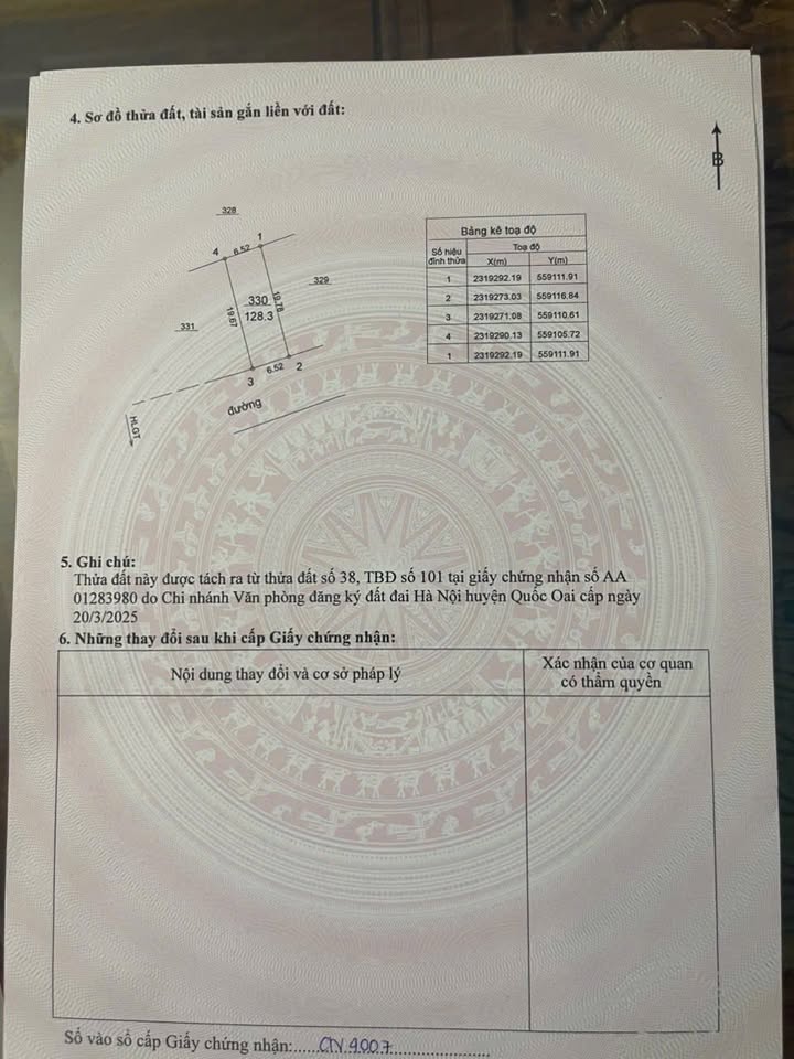 Đất thổ cư 128m² tại Thôn 2, Phú Cát - Giá thỏa thuận hấp dẫn!