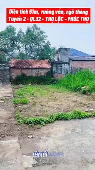 Đất nền đẹp xã Tích Lộc, 61m² giá 2.x tỷ - Đầu tư sinh lời ngay!