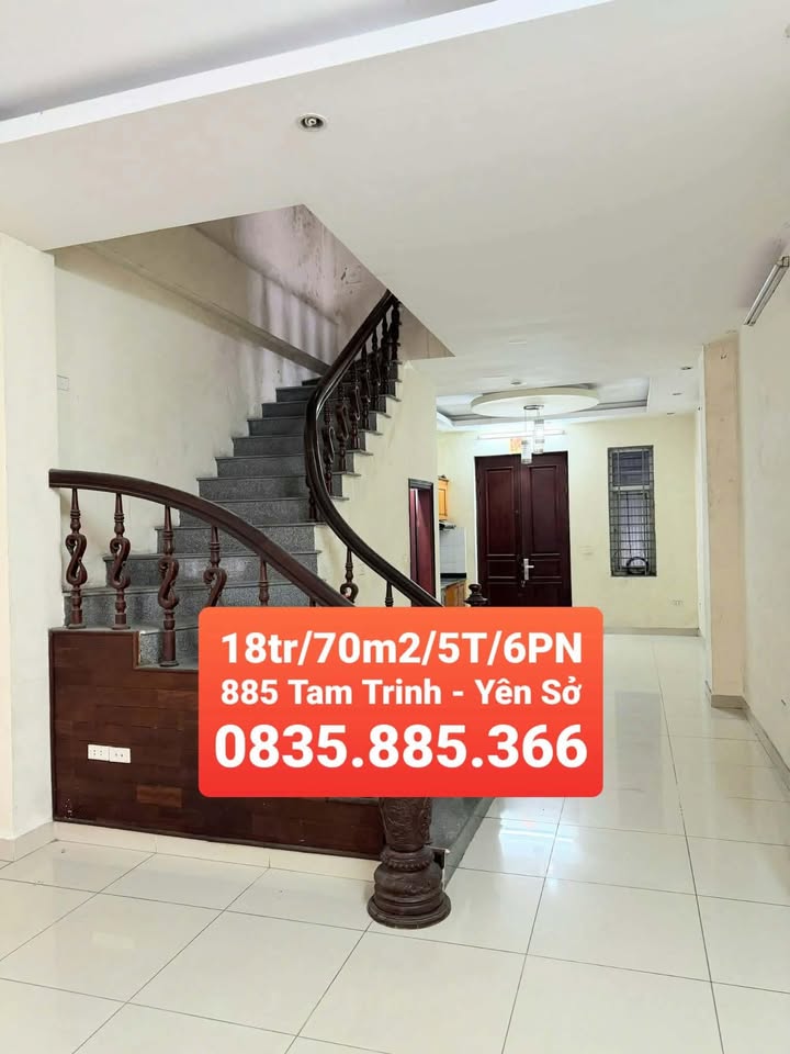 Nhà cho thuê ngõ 885 Tam Trinh 70m² giá 18 triệu - Phù hợp làm văn phòng và gia đình!