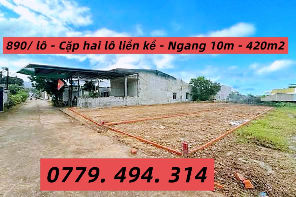 Đất thổ cư Xã Đại Hiệp 420m² giá 890 triệu - Cơ hội đầu tư tốt!