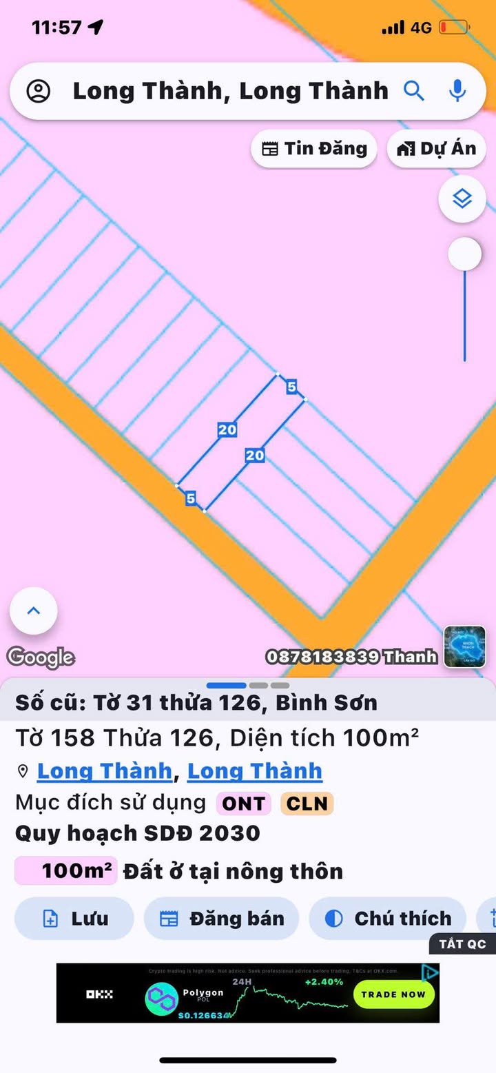 Đất nền Lộc An, Long Thành 100m² - Sổ hồng thổ cư, giá tốt thỏa thuận!