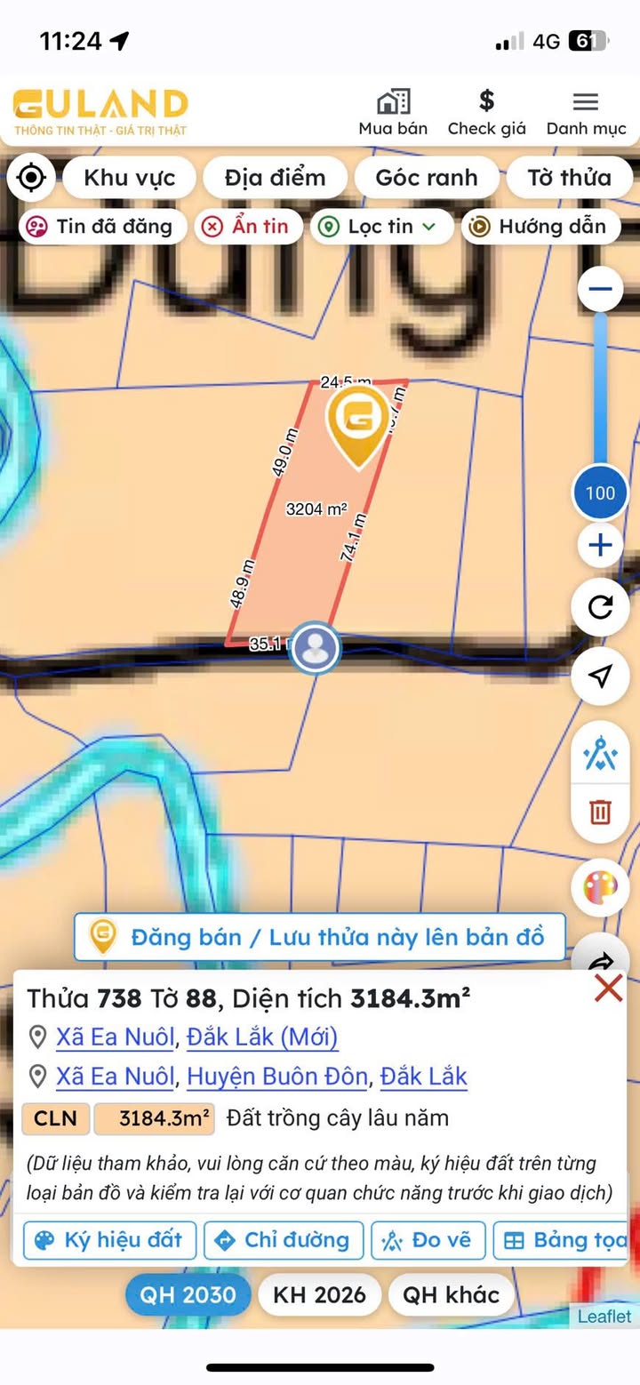 Đất Farm 3 sào 4 cà phê tại Xã Ea Nuôl, Huyện Buôn Đôn, 1 tỷ - Cơ hội đầu tư hấp dẫn!