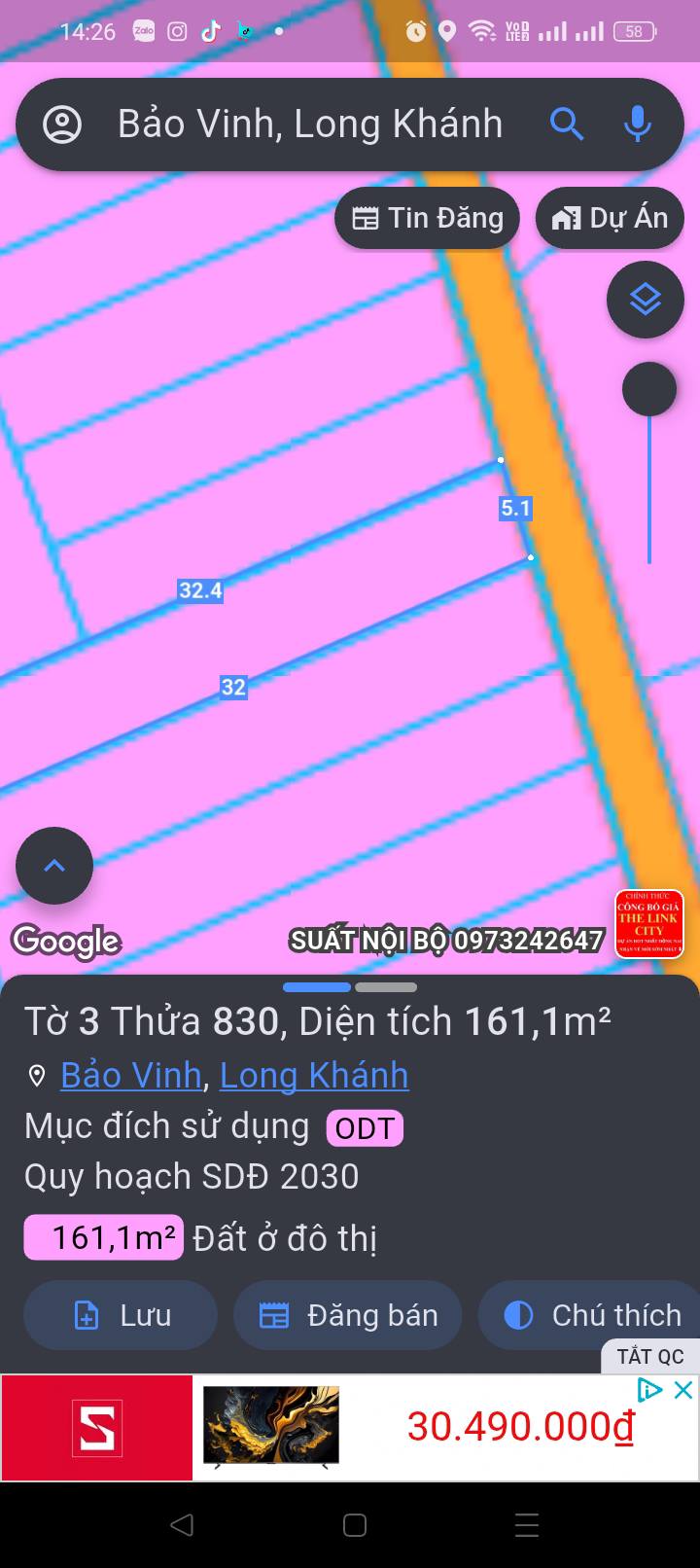 Đất thổ cư 160m² tại Long Khánh - Sổ riêng, giá chỉ 779 triệu!