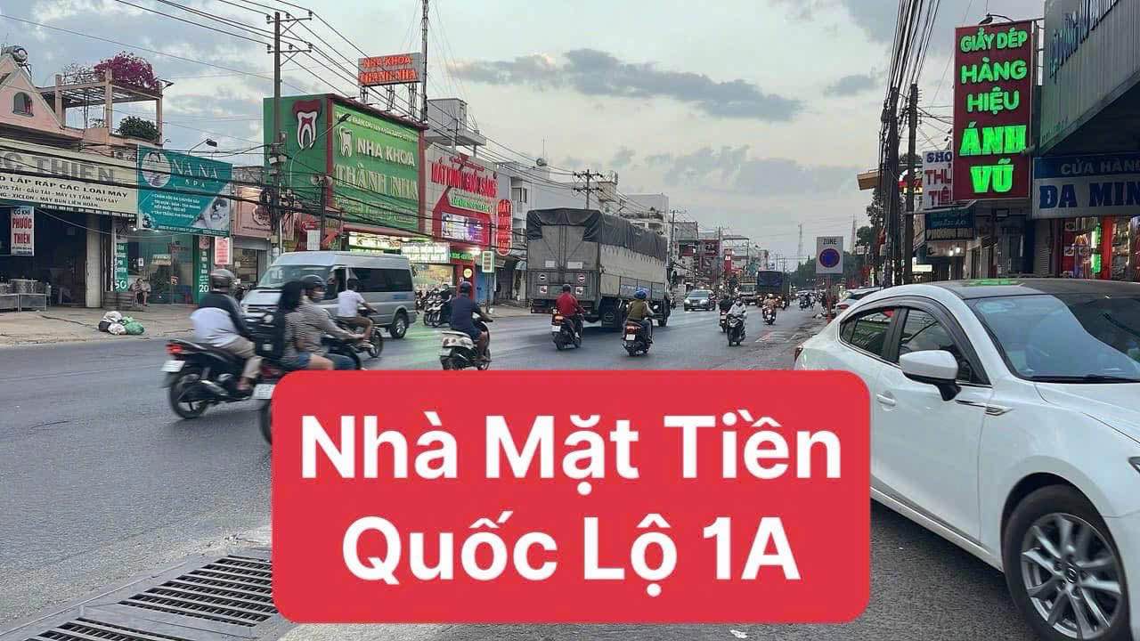 Nhà mặt tiền Quốc Lộ 1A, Tân Biên, Biên Hòa 155m² giá 10.9 tỷ - Vị trí đắc địa kinh doanh!