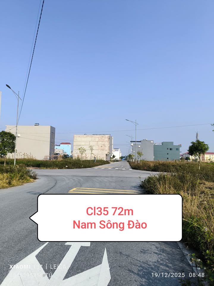 Đất nền CL35 Nam Sông Đào 72m² giá 2.9 tỷ - Vị trí đắc địa gần ngã tư!
