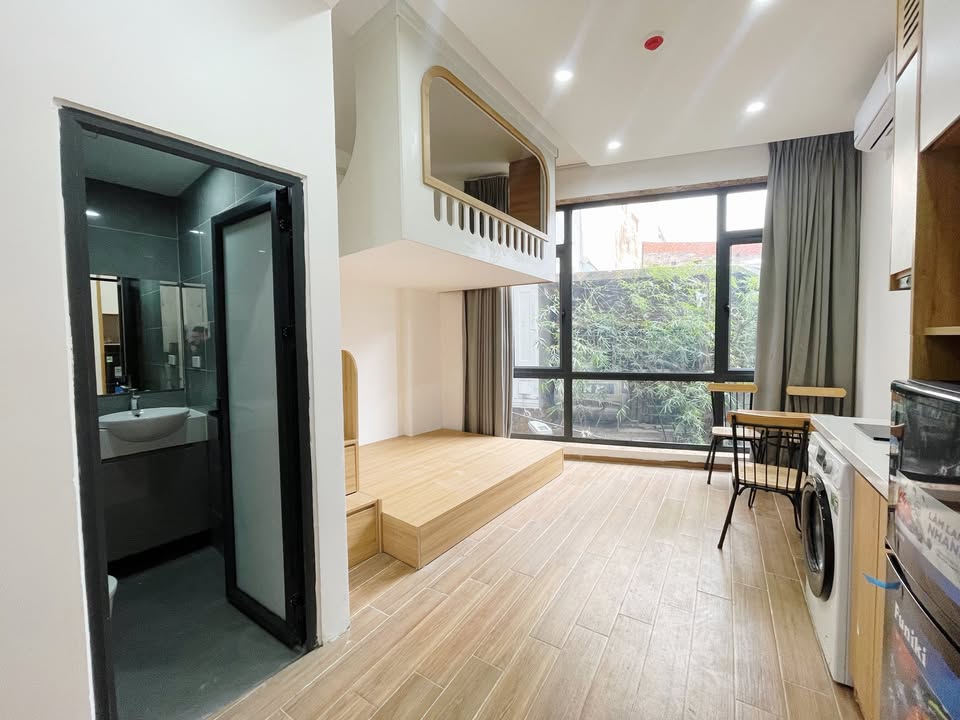 Cho thuê CCMN Ngã Tư Sở, Đống Đa - Phòng studio thoáng mát, nội thất đầy đủ