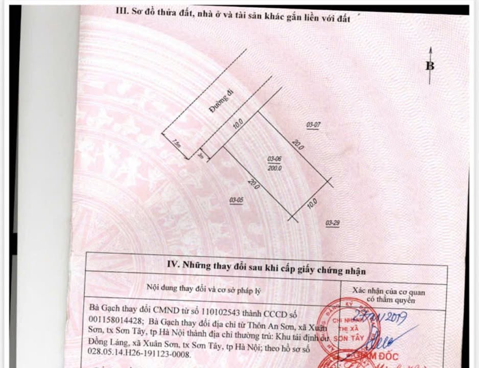 Lô đất tái định cư Xuân Sơn 200m² giá 4 tỷ - Đường 413 thuận tiện!