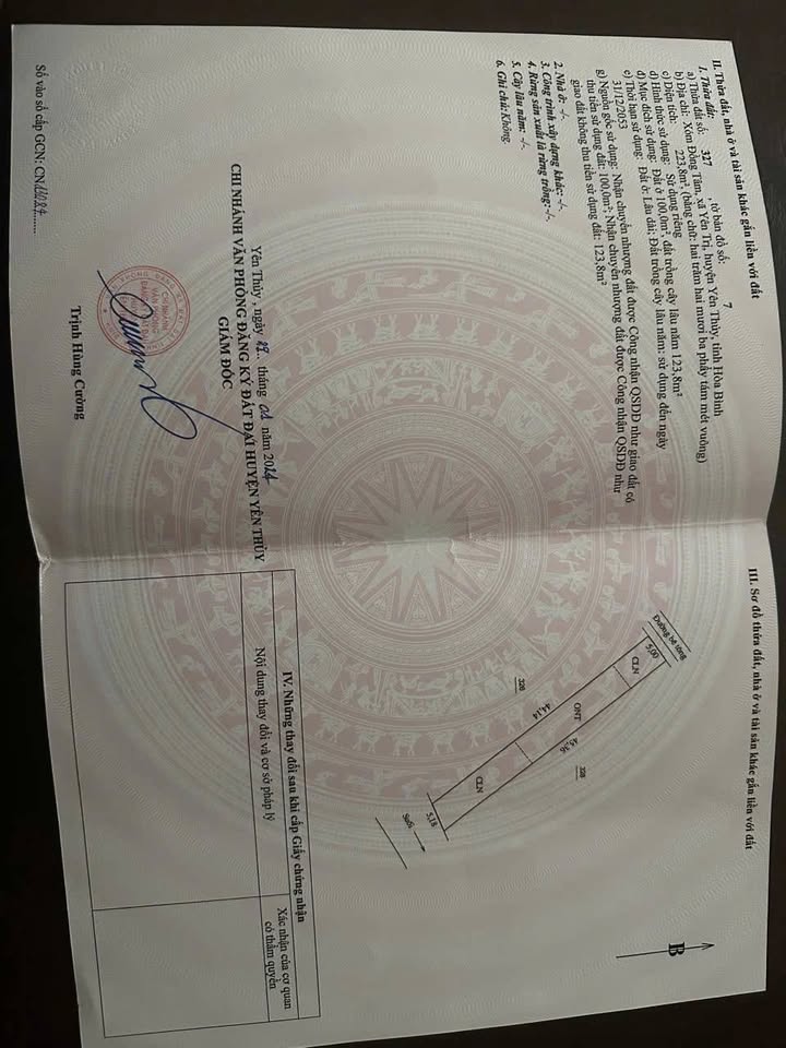 Đất nền Yên Trị, Yên Thủy 223m² giá 400 triệu - Bám suối to trong xanh, đầu tư lý tưởng!