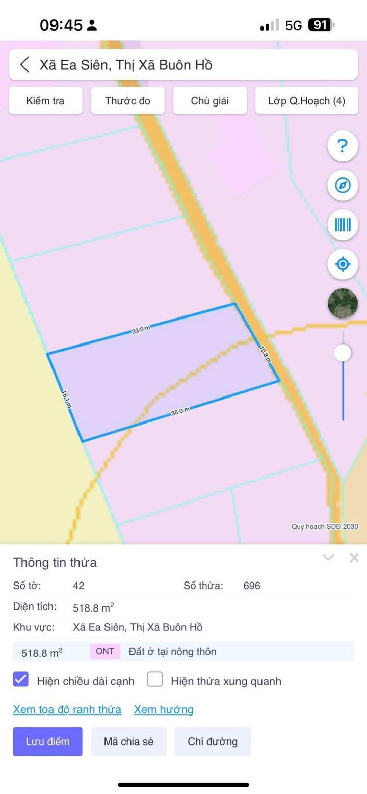 Đất Nông Nghiệp 520m² tại Buôn Hồ, Đắk Lắk - Giá chỉ từ 100 triệu!