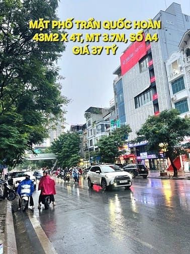 Bán mặt phố Trần Quốc Hoàn, Cầu Giấy, 43m², giá 37 tỷ - Cơ hội đầu tư không thể bỏ lỡ!