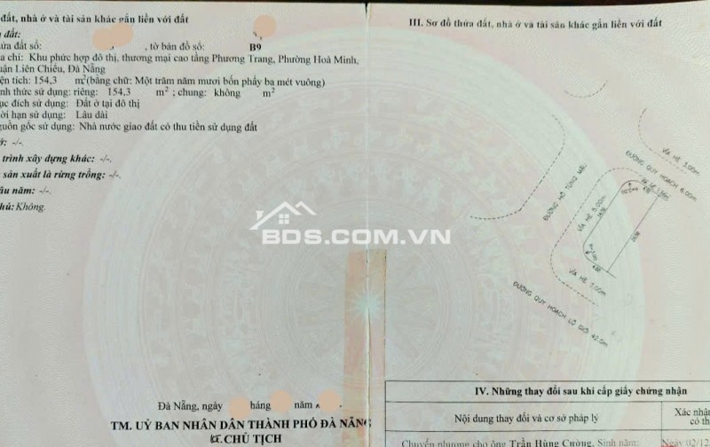 Đất lô góc 3 mặt tiền Hoàng Thị Loan, Hồ Tùng Mậu, Hòa Minh 155.4m² giá 21 tỷ - Cơ hội kinh doanh hiếm có!