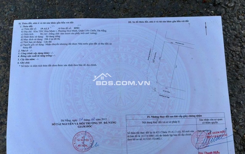 Đất GÓC 2MT đường Lê Thiệt & Hòa Minh 2 - 86m² giá 7.99 tỷ - Vị trí đẹp gần biển!