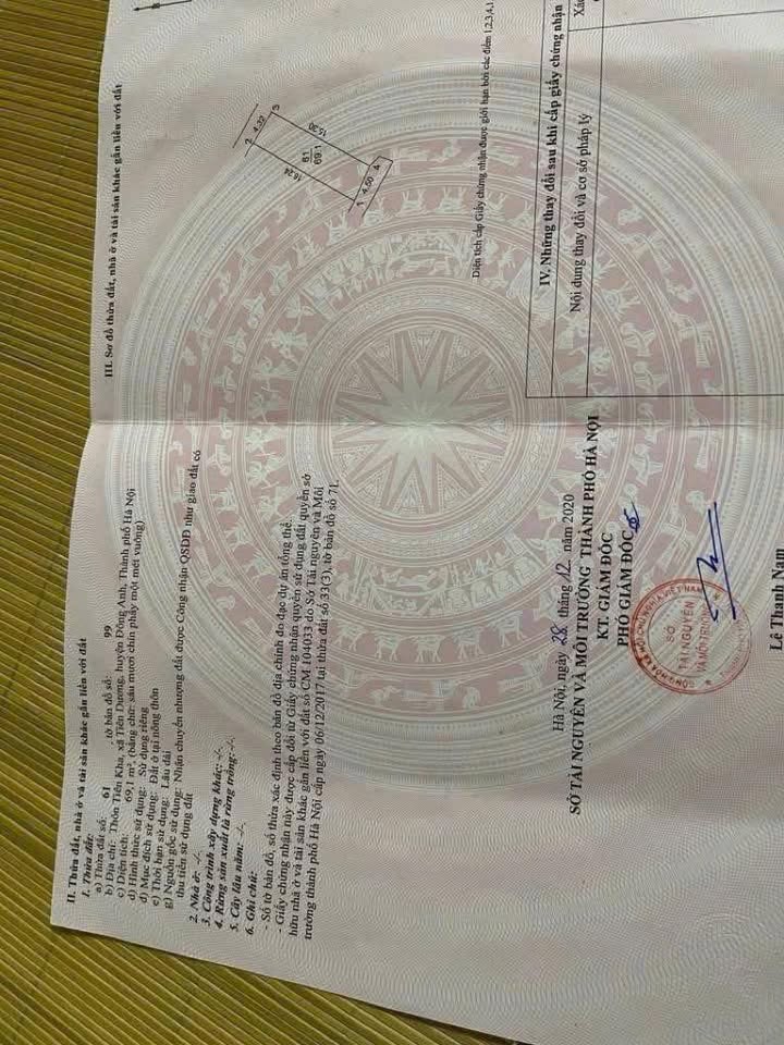 Đất nền Tiên Dương - Đông Anh 140m² giá chỉ 6x triệu - Đầu tư sinh lời ngay!