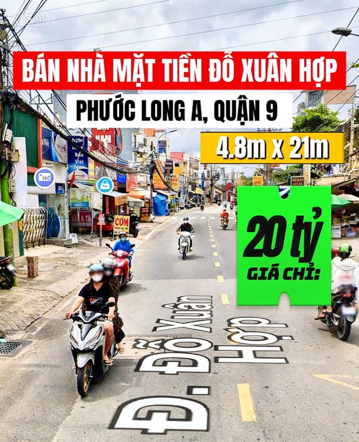 Nhà Mặt Tiền Đỗ Xuân Hợp, Thủ Đức 100m² giá 20 tỷ - Kinh doanh đắc địa!