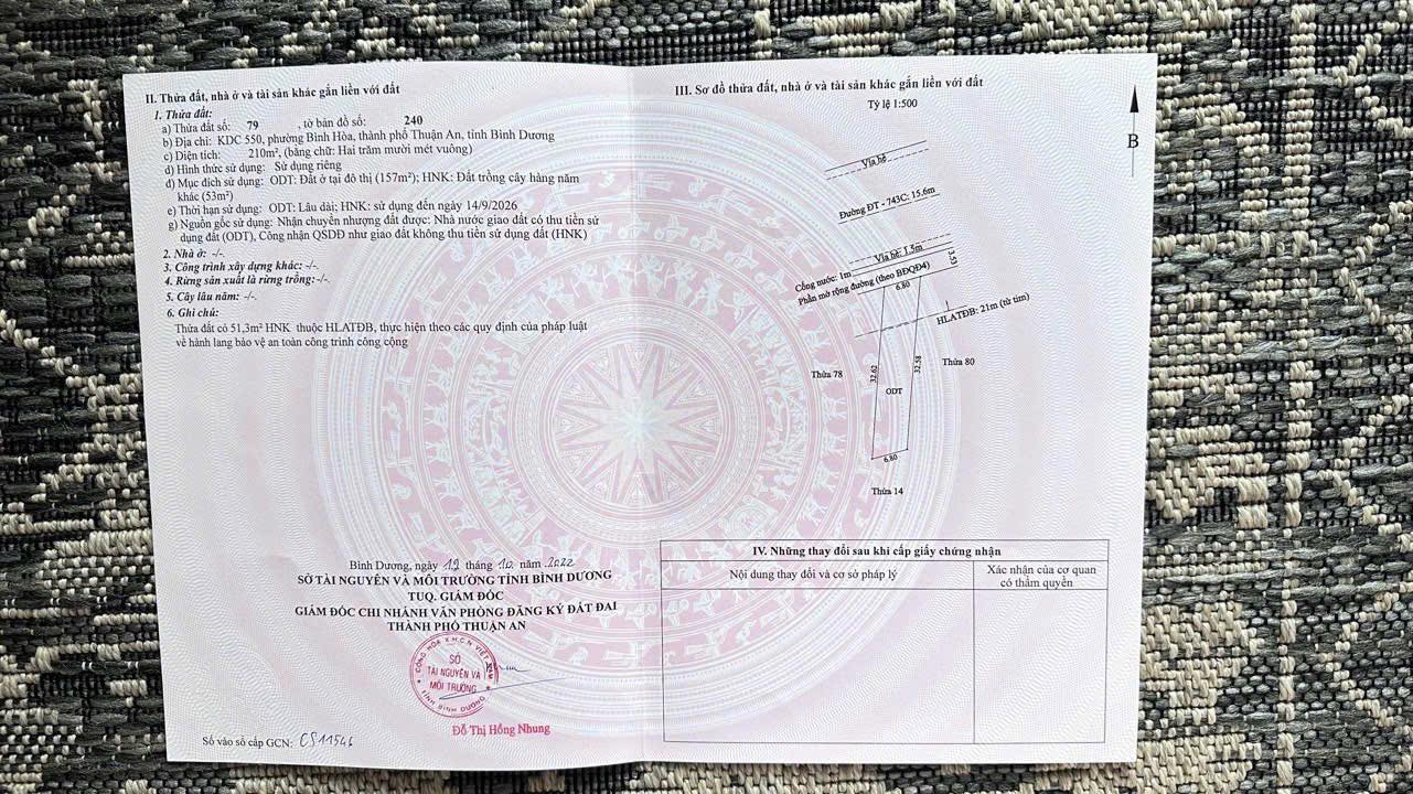 Nhà mặt tiền DT 743c, Bình Hòa 261.8m² giá 9.95 tỷ - Đầu tư sinh lời ổn định!