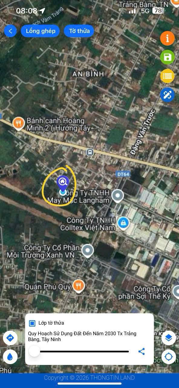 Đất thổ cư 160m² tại KCN Trảng Bàng, Tây Ninh chỉ 2.3 tỷ - Cơ hội đầu tư tuyệt vời!