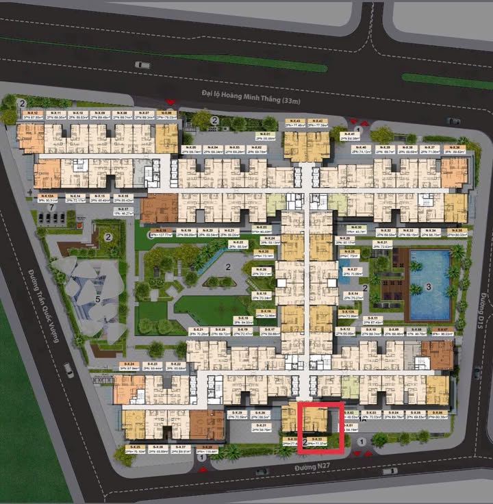 Căn hộ FPT Plaza 4 Đà Nẵng 77.37m² giá 4.68 tỷ - Căn góc view đẹp