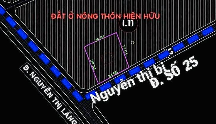 Đất nền Nguyễn Thị Bi, Củ Chi 1330m² giá 50.6 tỷ - Vị trí đắc địa, tiềm năng phát triển!