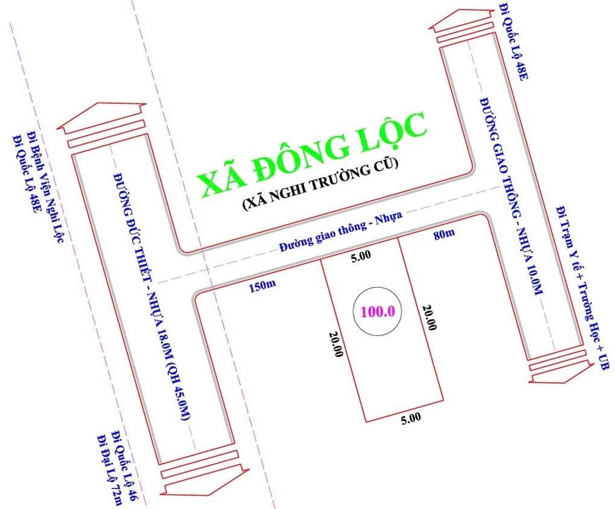 Đất Nghi Trường 100m² giá 1.5 tỷ - Vị trí đắc địa, tiện ích đầy đủ!