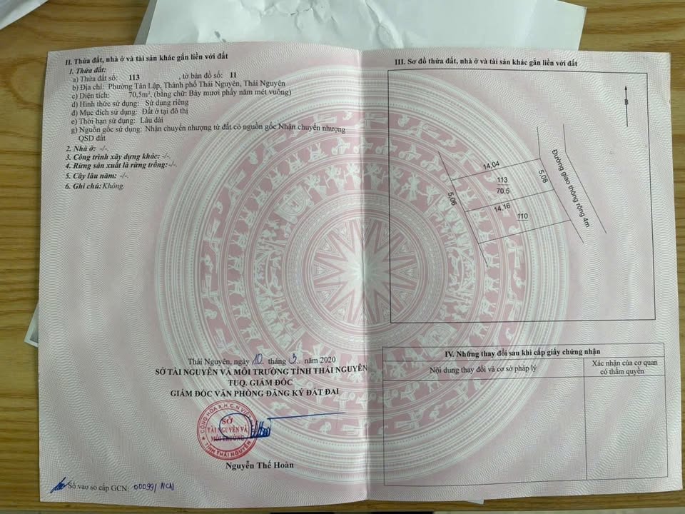 Đất thổ cư đường Lê Hữu Trác, phường Tân Lập 70.5m² giá 1.3 tỷ - Đầu tư sinh lời ngay!