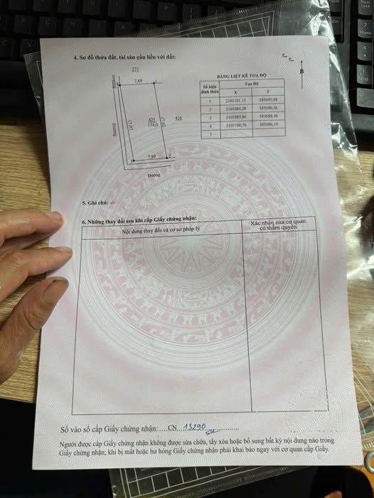 Đất nền 134m² xóm 3, Diễn Hạnh - Góc 2 mặt tiền hướng Nam, giá 1 tỷ