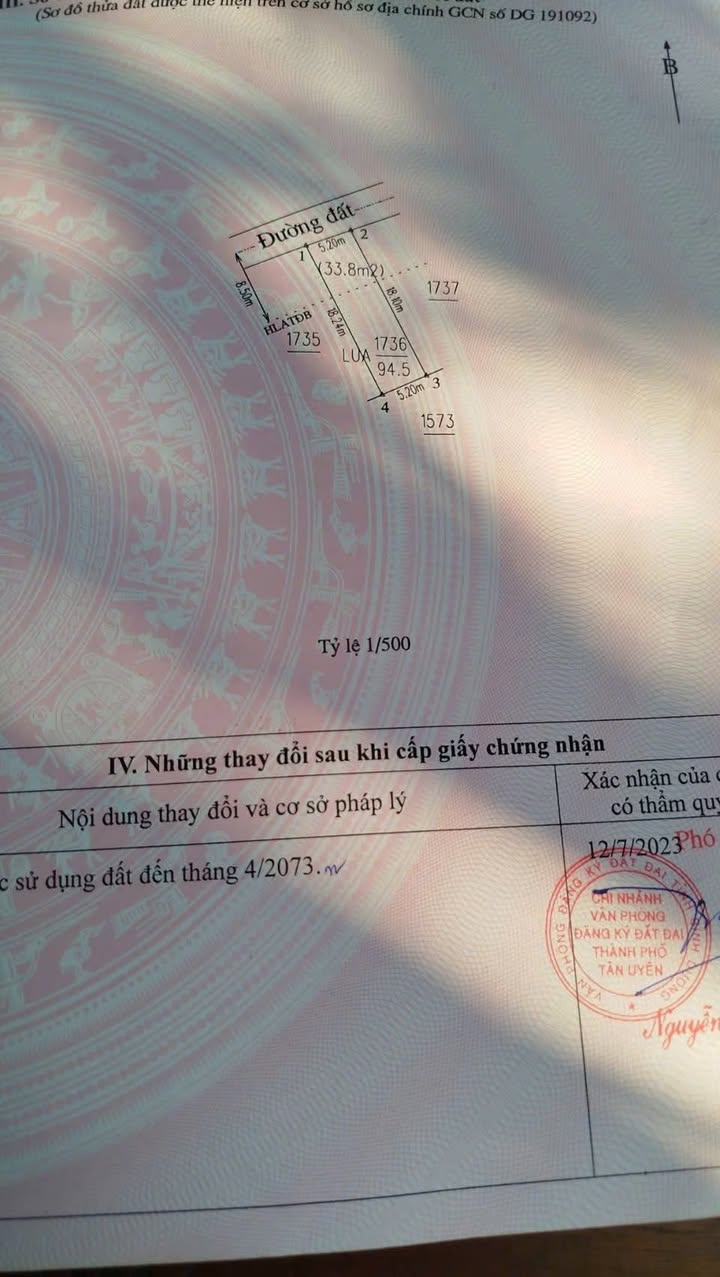 Đất nền Tân Phước Khánh, Tân Uyên 61m² giá 1.85 tỷ - Đầu tư sinh lời ngay!