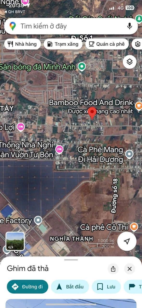 Lô đất 4000m² chính chủ tại Nghĩa Thành, Châu Đức - Giá 1.8 tỷ, thương lượng