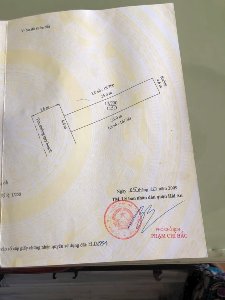 Đất mặt đường Vĩnh Lưu, Quận Hải An 529m² giá 9.775 tỷ - Vị trí đắc địa cho đầu tư!