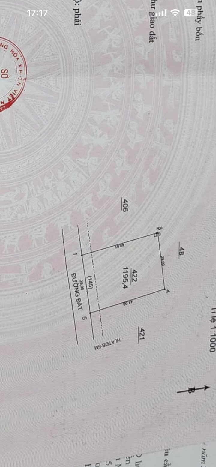 Đất nền Phường Tân Hiệp, Tân Uyên 3600m² giá 2.5 tỷ - Đất đẹp, vị trí thuận lợi!