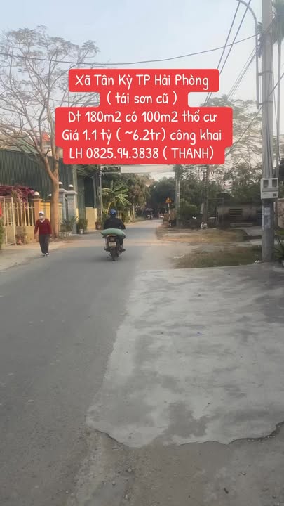 Bán đất Tân Kỳ Tứ Kỳ 178m² giá 1.1 tỷ - Cơ hội đầu tư tuyệt vời!