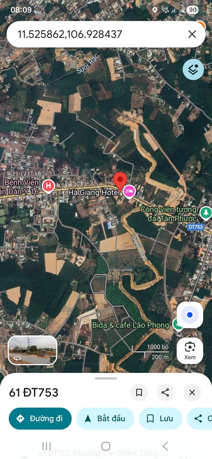 Đất nền đường DT753, Tân Xuân, 4000m² giá 2 tỷ - Cơ hội đầu tư hấp dẫn!