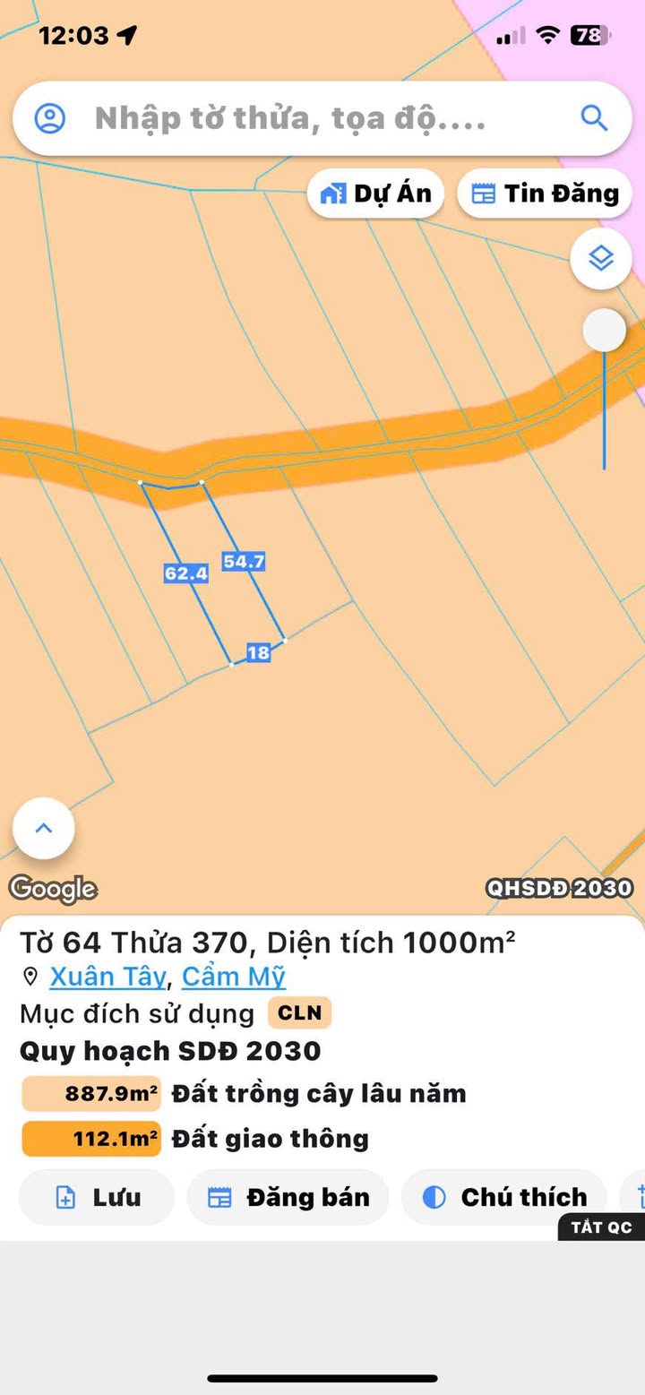 Đất nền 1000m² Ấp 11 Xuân Tây giá 700 triệu - Cơ hội đầu tư tuyệt vời!