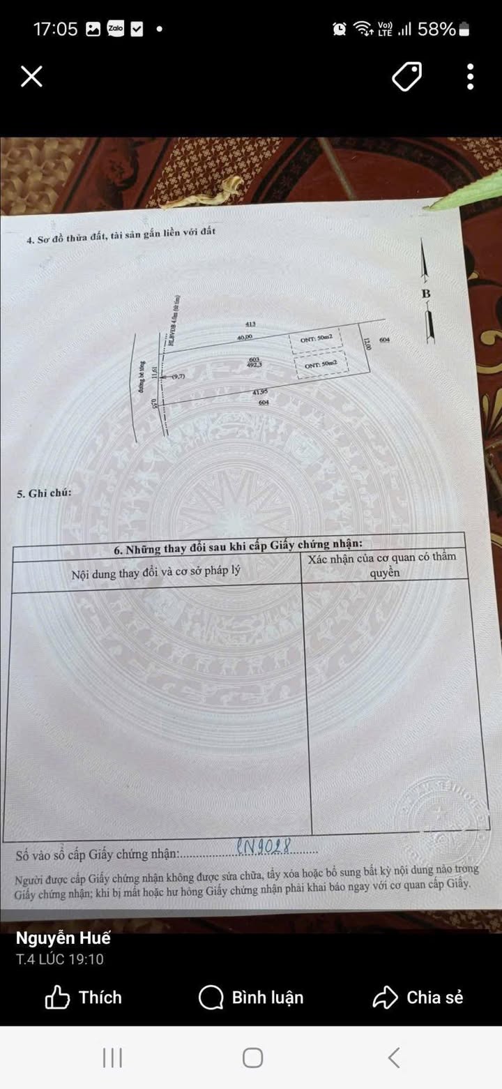 Đất nền Minh Thắng Dĩ An 600m² giá 800 triệu - Sổ hồng sẵn, dân cư hiện hữu!