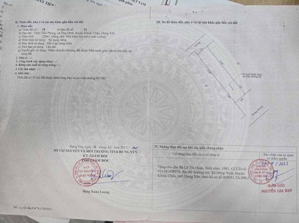 Đất nền Hưng Yên 120m² giá 5 tỷ - Đầu tư sinh lời!