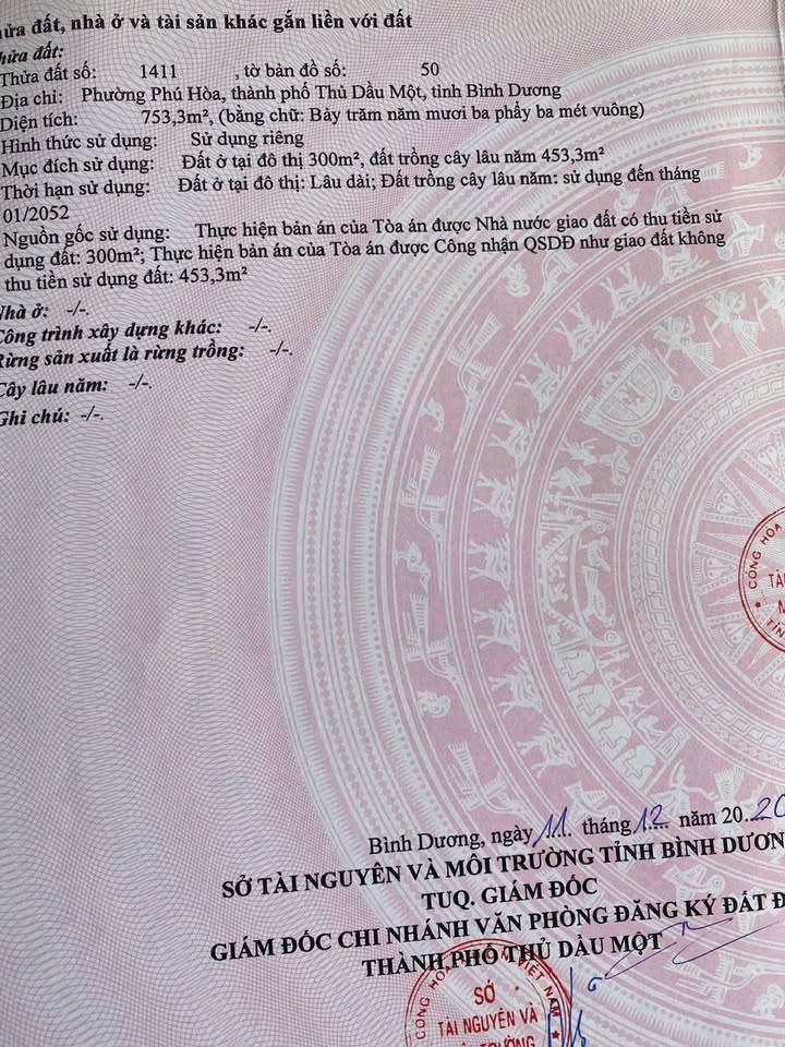 Bán đất Phú Hòa 753m² giá 9.8 tỷ - Đầu tư biệt thự siêu vip!