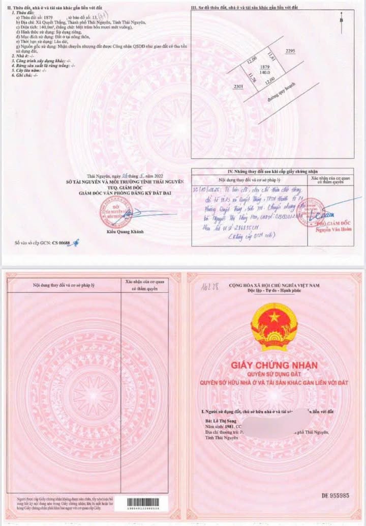 Đất nền 140m² tại 832 Bắc Sơn, Thái Nguyên - Đầu tư sinh lời ngay!